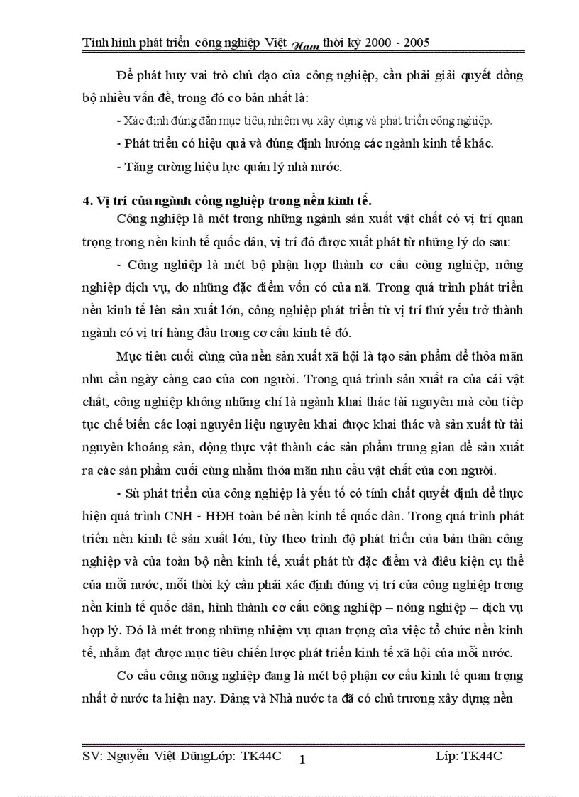 image for page Vận dụng phương pháp dãy số thời gian phân tích tình hình phát triển công nghiệp Việt Nam từ 2000 2005 và dư đoán ngắn hạn đến 2007 1