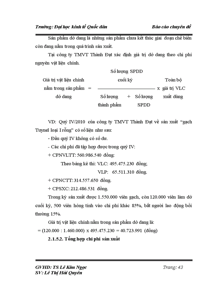image for page Hoàn thiện kế toán chi phí sản xuất và tính giá thành sản phẩm tại công ty Thương mại vận tải Thành Đạt