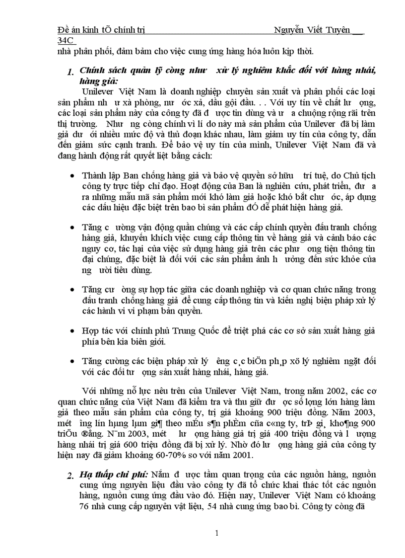 image for page Sức cạnh tranh của hàng hoá Việt Nam thực trạng và giải pháp 1