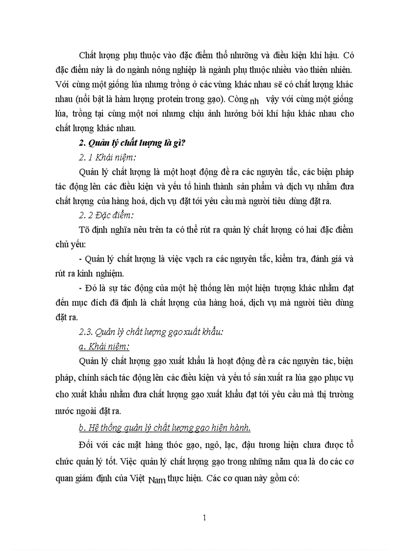image for page Hiện trạng chất lượng quản lý chất lượng gạo và một số giải pháp nâng cao chất lượng gạo xuất khẩu 1