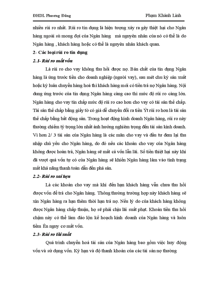 image for page Rủi ro tín dụng và một số biện pháp phòng ngừa rủi ro tín dụng tại Ngân hàng thương mại Việt Nam 1