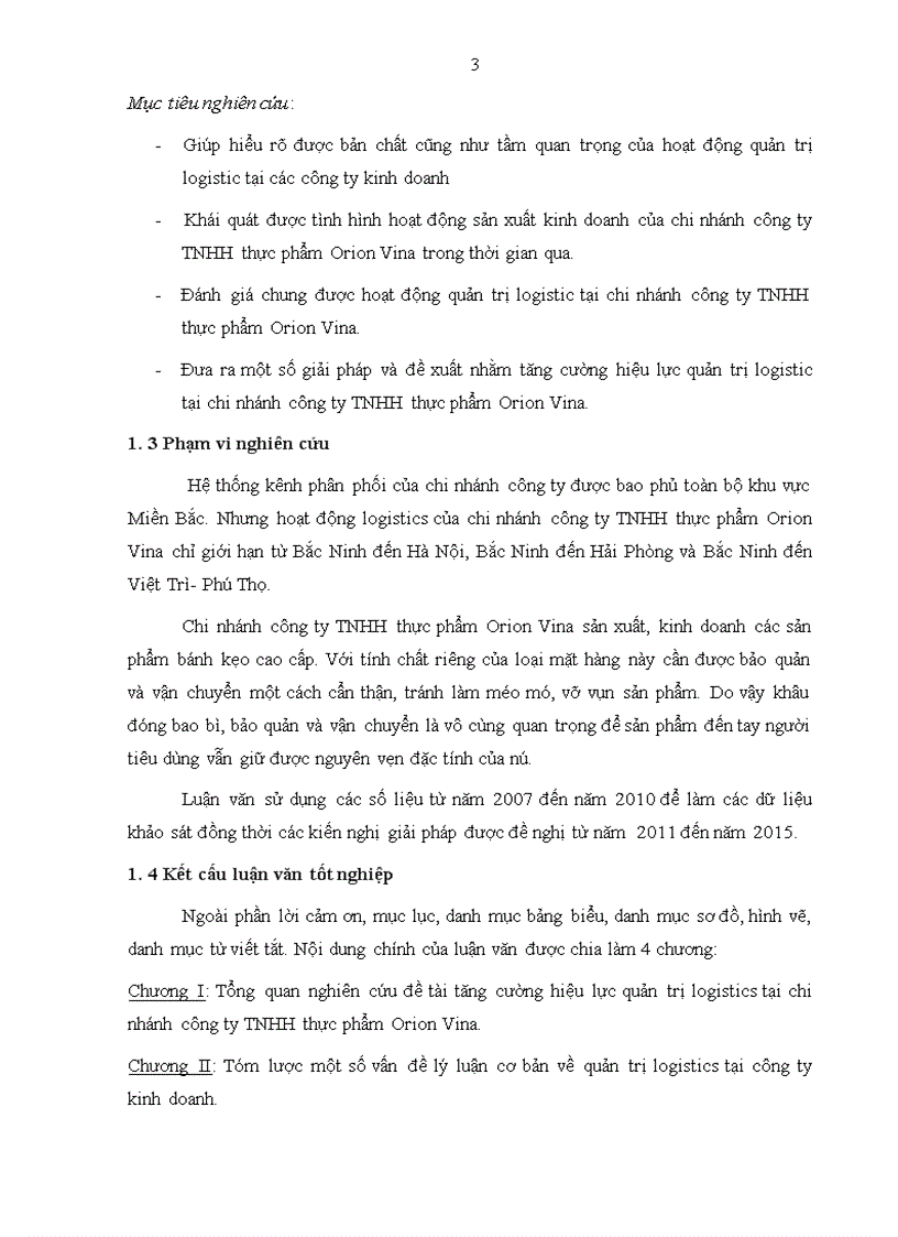 image for page Tăng cường hiệu lực quản trị logistics tại chi nhánh công ty TNHH thực phẩm Orion Vina 1