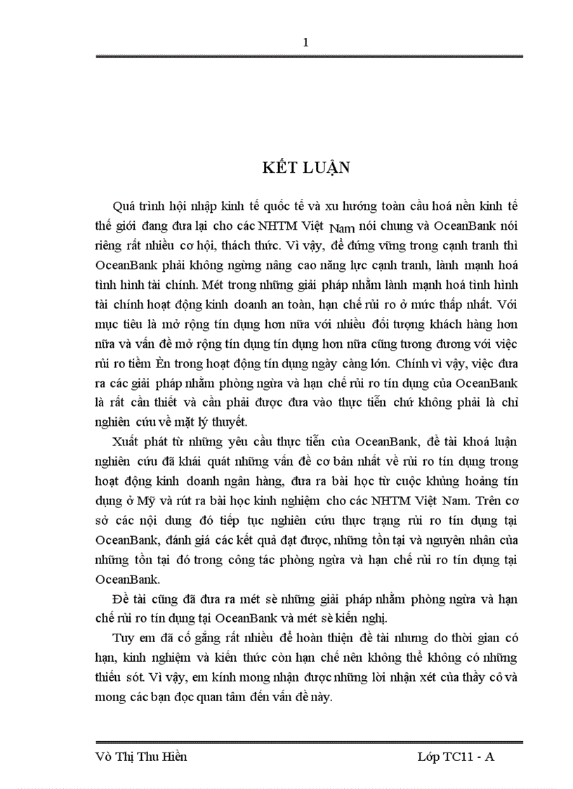 image for page Một số giải pháp phòng ngừa và hạn chế rủi ro tín dụng tại Trung tâm kinh doanh Ngân hàng TMCP Đại Dương 1
