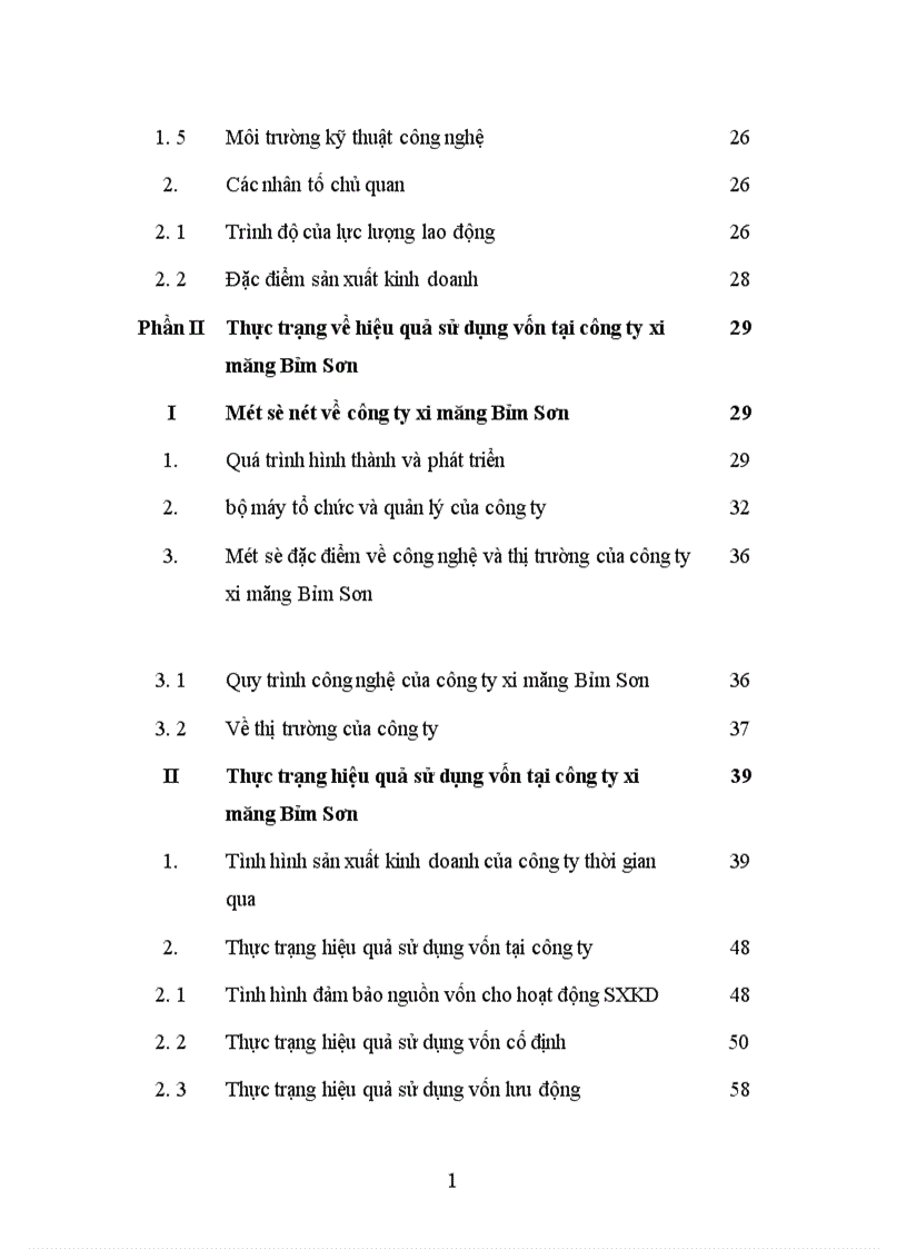 image for page Giải pháp nâng cao hiệu quả sử dụng vốn tại công ty xi măng Bỉm sơn 1