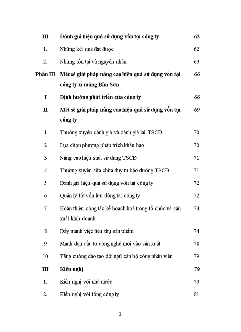 image for page Giải pháp nâng cao hiệu quả sử dụng vốn tại công ty xi măng Bỉm sơn 1