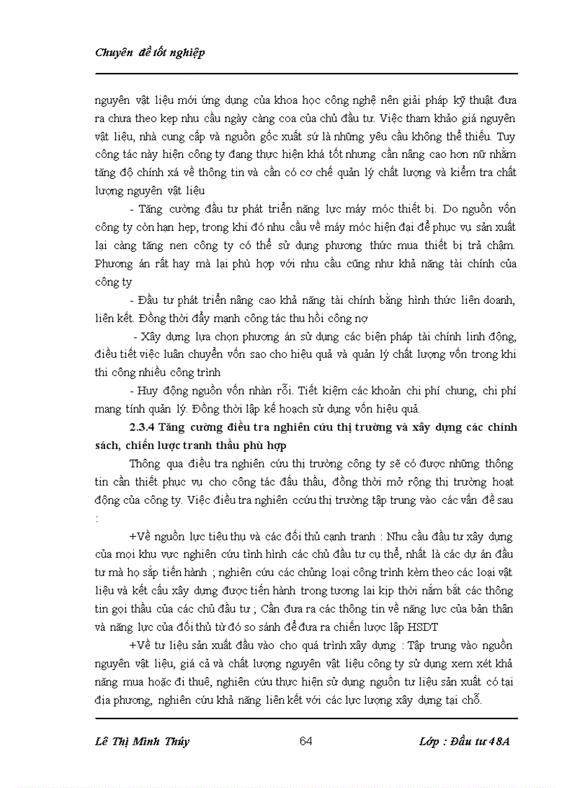 image for page Một số giải pháp nhằm nâng cao khả năng thắng thầu trong đấu thầu xây lắp tại công ty cổ phần xây dựng Số 1 Sông Hồng 1