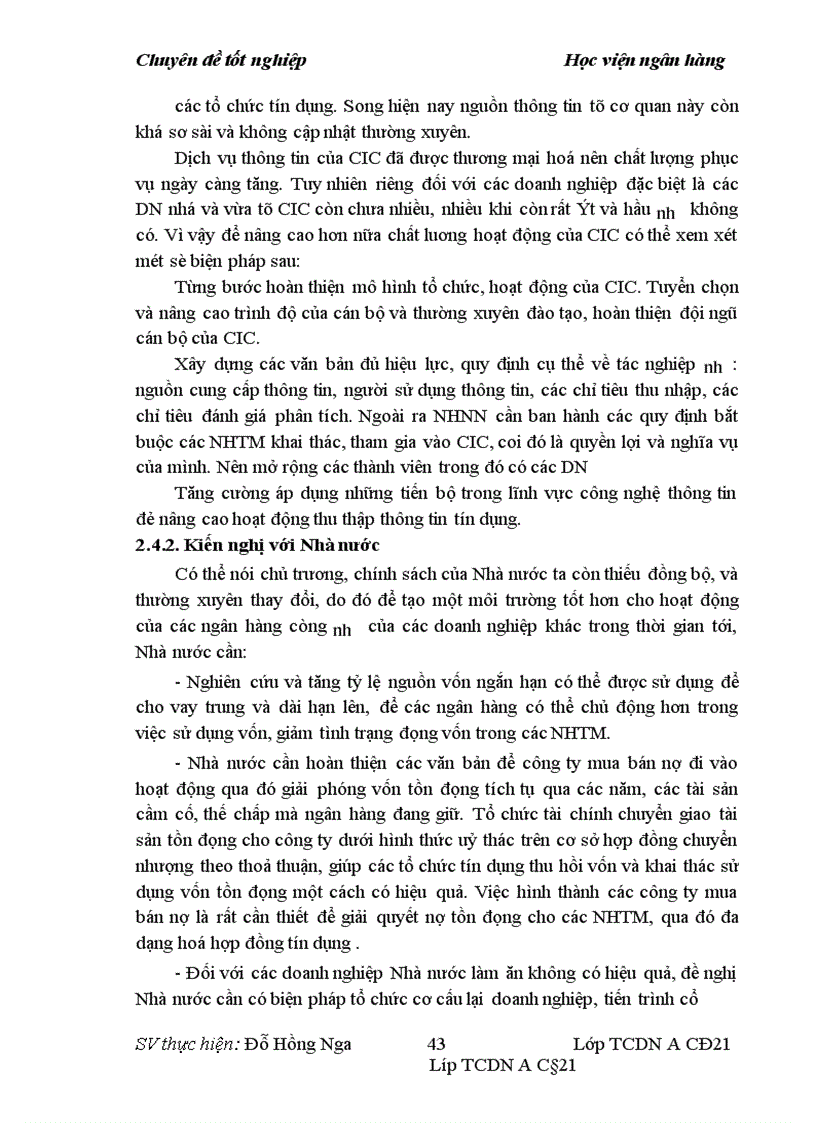 image for page Giải pháp nâng cao chất lượng công tác phân tích TCDN phục vụ cho tín dụng T DH tại ngân hàng TMCP nhà Hà Nội