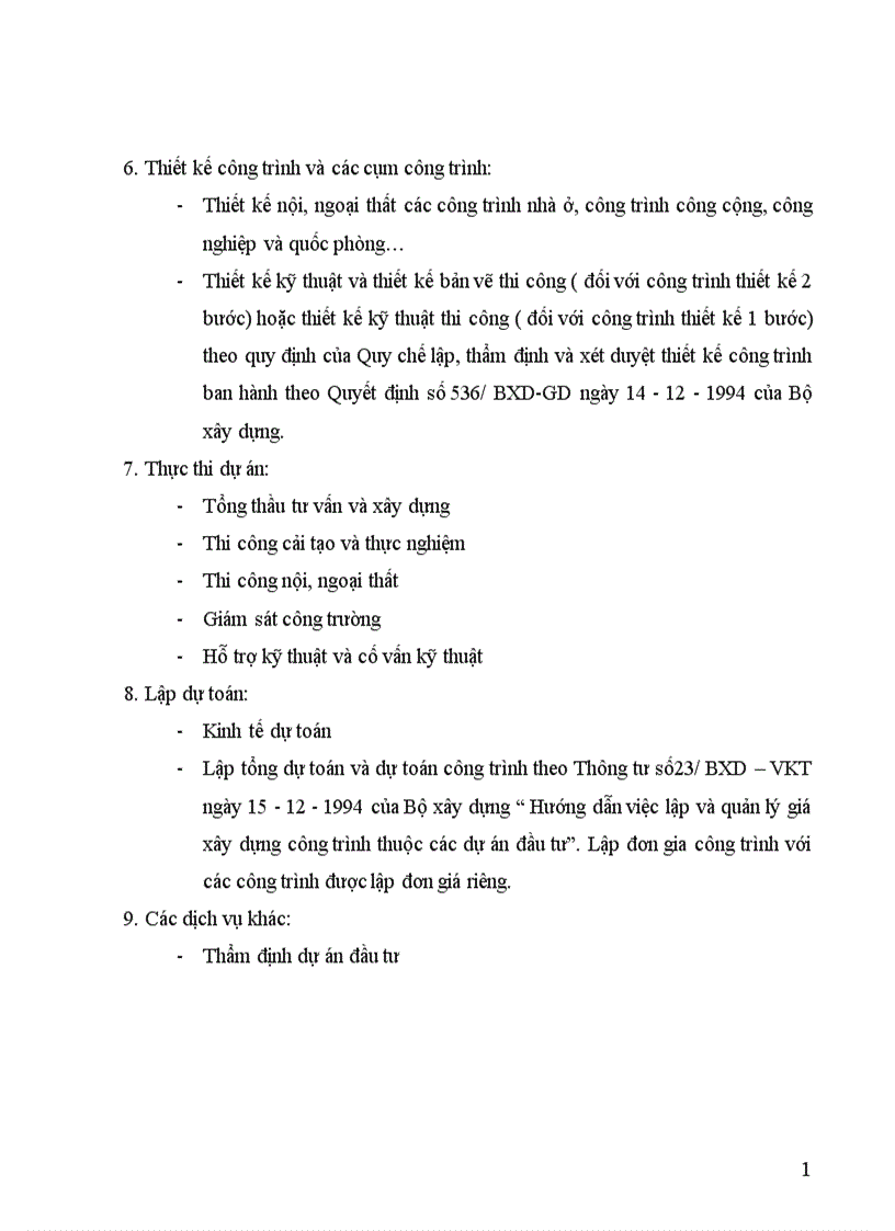 image for page Cơ cấu chức năng nhiệm vụ và trách nhiệm của một tổ chức tư vấn thiết kế 1