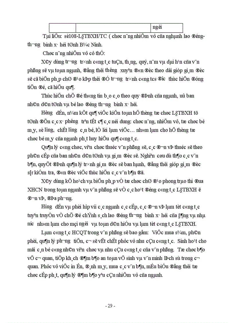 image for page Hoàn thiện cơ cấu tổ chức cán bộ ngành Lao động thương binh và xã hội tỉnh Bắc Ninh