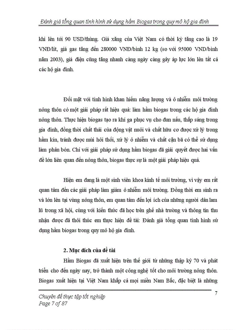image for page Đánh giá tổng quan tình hình thực hiện hầm Biogas trong quy mô hộ gia đình 1