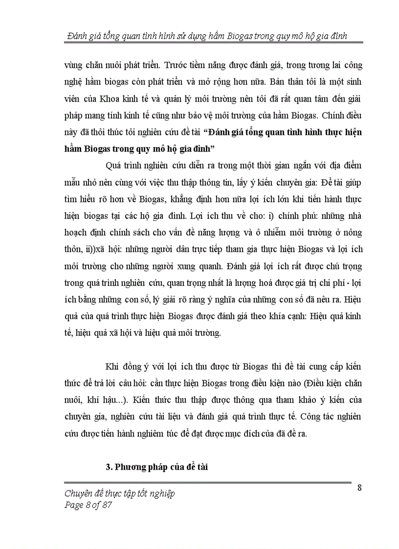 image for page Đánh giá tổng quan tình hình thực hiện hầm Biogas trong quy mô hộ gia đình 1