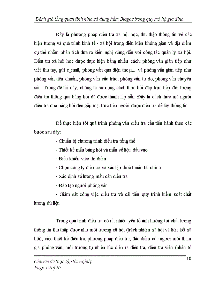 image for page Đánh giá tổng quan tình hình thực hiện hầm Biogas trong quy mô hộ gia đình 1
