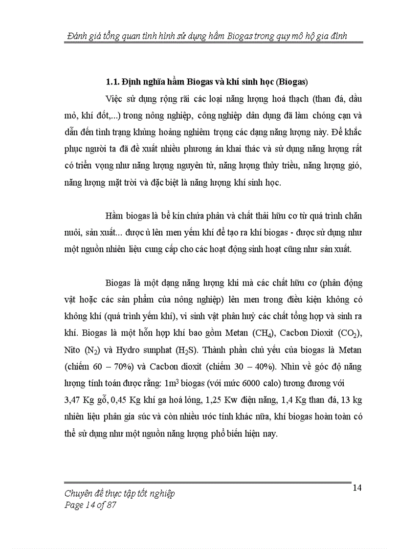 image for page Đánh giá tổng quan tình hình thực hiện hầm Biogas trong quy mô hộ gia đình 1