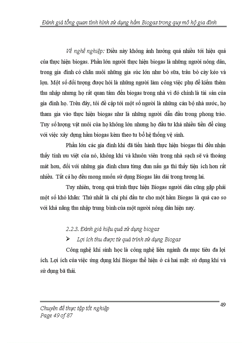 image for page Đánh giá tổng quan tình hình thực hiện hầm Biogas trong quy mô hộ gia đình 1