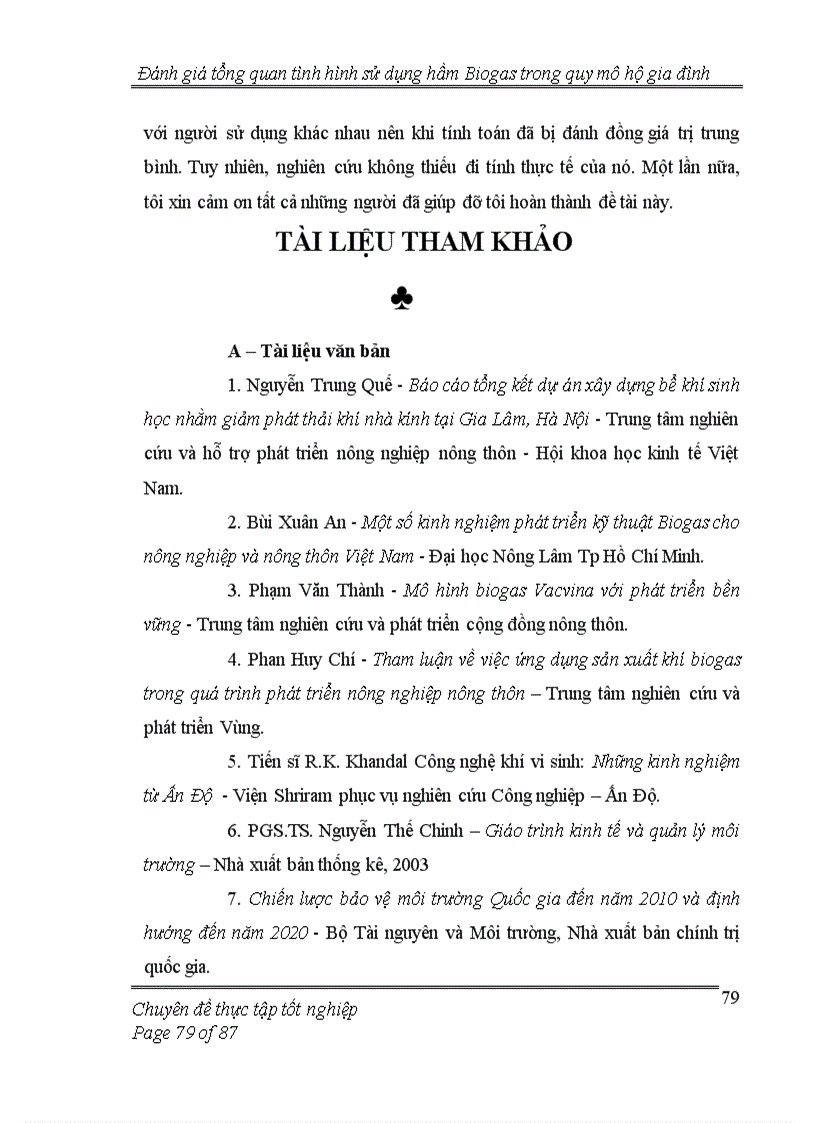 image for page Đánh giá tổng quan tình hình thực hiện hầm Biogas trong quy mô hộ gia đình 1