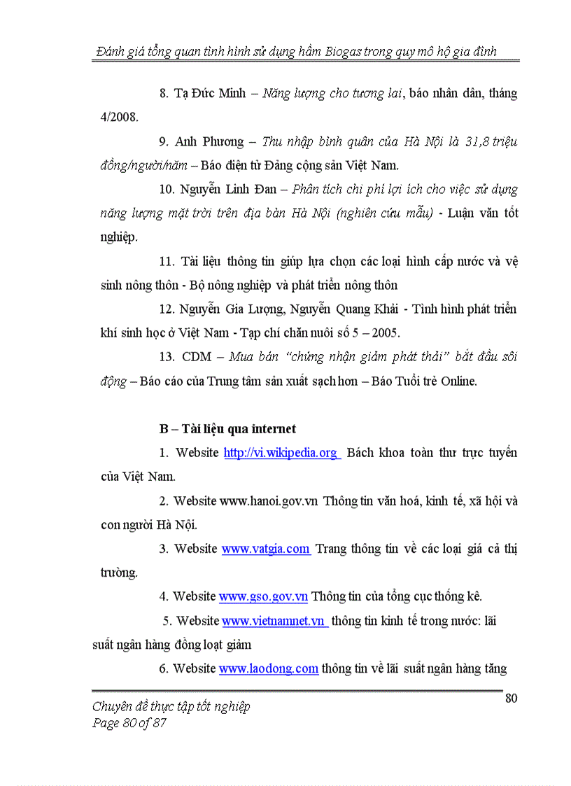 image for page Đánh giá tổng quan tình hình thực hiện hầm Biogas trong quy mô hộ gia đình 1