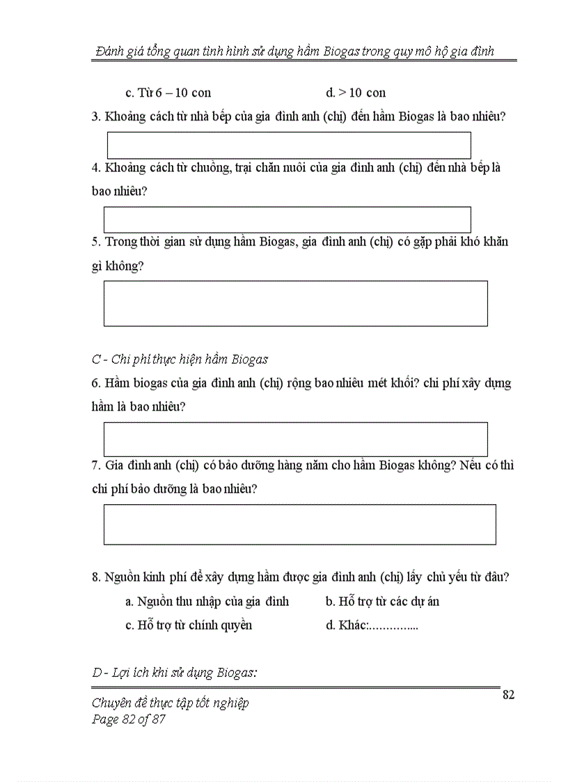 image for page Đánh giá tổng quan tình hình thực hiện hầm Biogas trong quy mô hộ gia đình 1