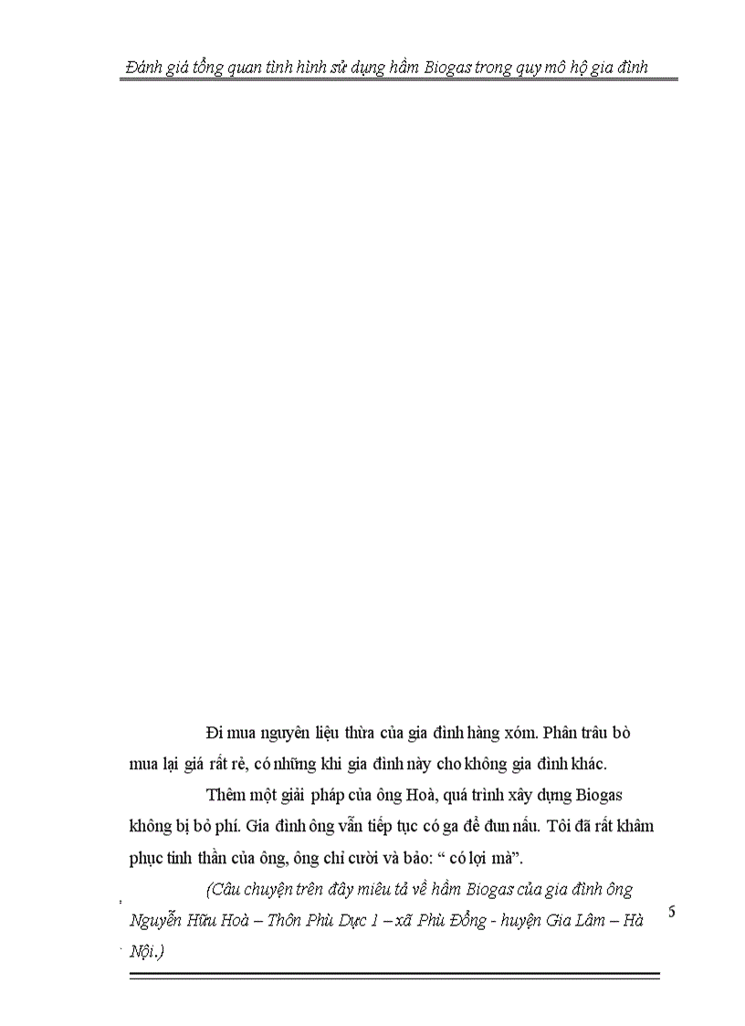 image for page Đánh giá tổng quan tình hình thực hiện hầm Biogas trong quy mô hộ gia đình 1