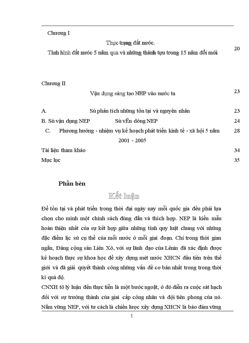 image for page Chính sách kinh tế mới của Lênin và sự vận dụng nó ở Việt Nam 1