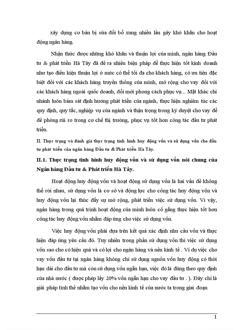image for page Một số giải pháp nhằm tăng cường khả năng huy động vốn và sử dụng vốn cho đầu tư phát triển tại ngân hàng đầu tư phát triển Hà Tây 1