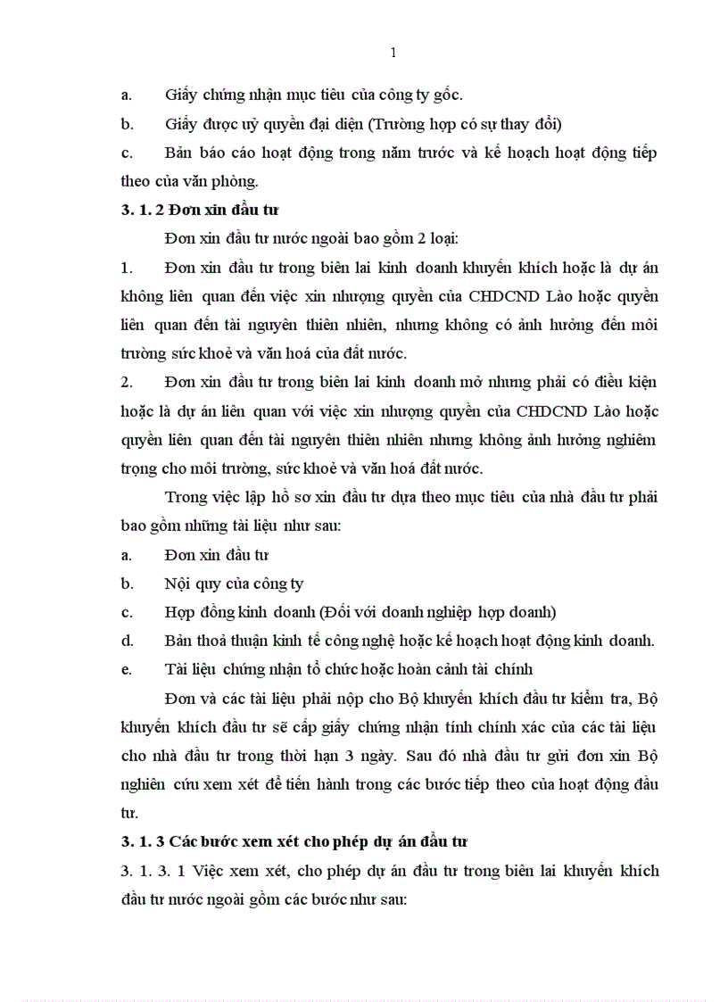 image for page Một số quy định pháp luật về đầu tư trực tiếp nước ngoài tại CHDCND Lào