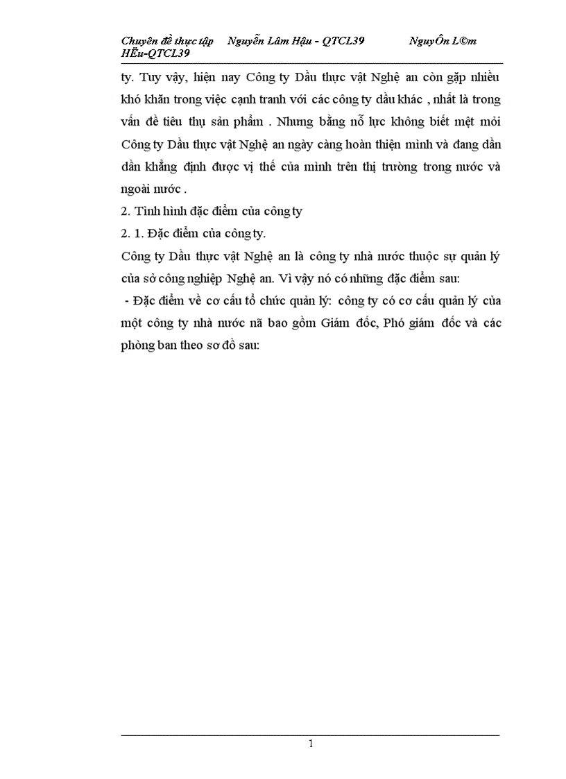 image for page Thực trạng công tác Tiêu chuẩn hoá trong việc nâng cao chất lượng sản phẩm của Công ty Dầu thực vật Nghệ an 1