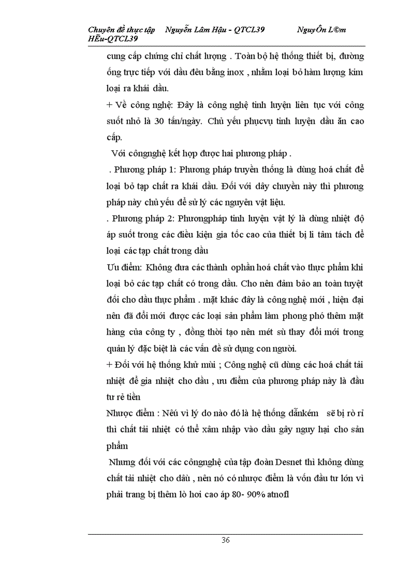 image for page Thực trạng công tác Tiêu chuẩn hoá trong việc nâng cao chất lượng sản phẩm của Công ty Dầu thực vật Nghệ an 1