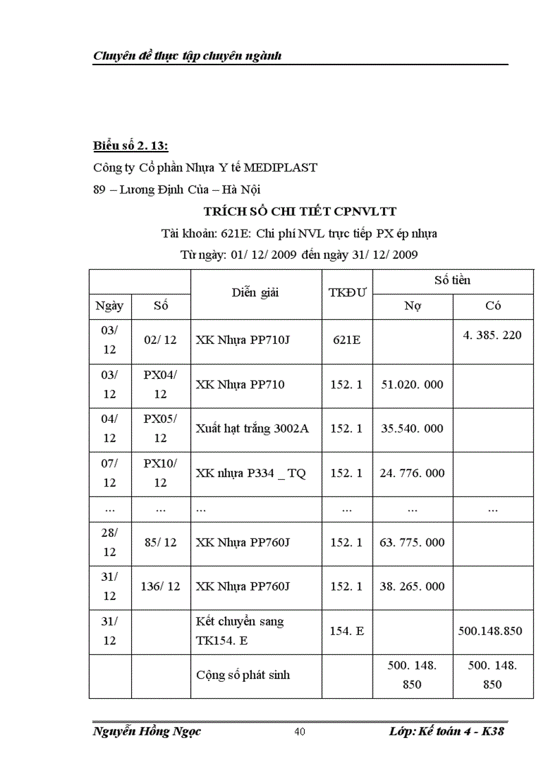 image for page Hoàn thiện kế toán nguyên vật liệu tại Công ty Cổ phần Nhựa Y tế MEDIPLAST 1