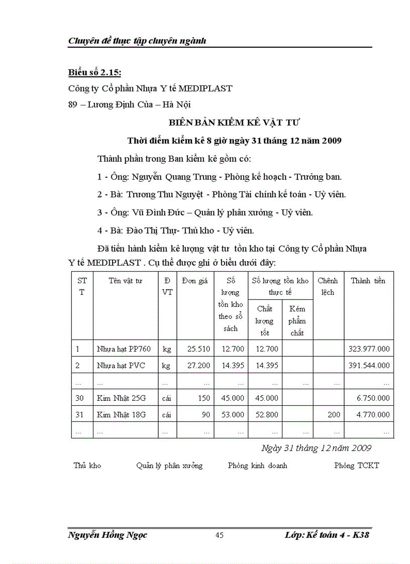 image for page Hoàn thiện kế toán nguyên vật liệu tại Công ty Cổ phần Nhựa Y tế MEDIPLAST 1