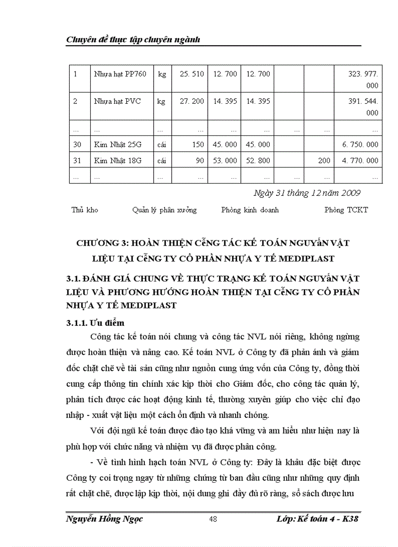 image for page Hoàn thiện kế toán nguyên vật liệu tại Công ty Cổ phần Nhựa Y tế MEDIPLAST 1