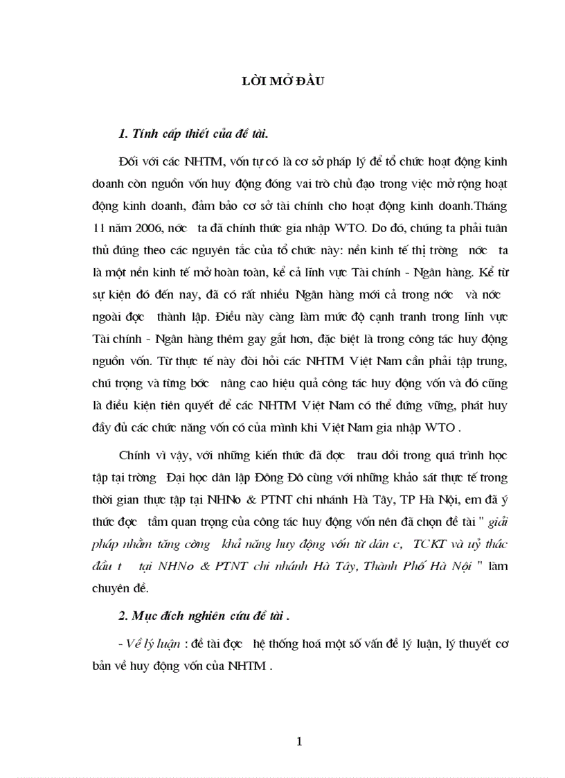 image for page giải pháp nhằm tăng cường khả năng huy động vốn từ dân cư TCKT và uỷ thác đầu tư tại NHNo PTNT chi nhánh Hà Tây Thành Phố Hà Nội