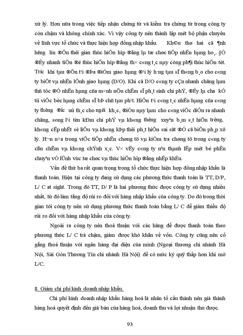 image for page Hoạt động nhập khẩu của Công ty TNHH Thương Mại Sản Xuất Việt Trung thực trạng và giải pháp 1