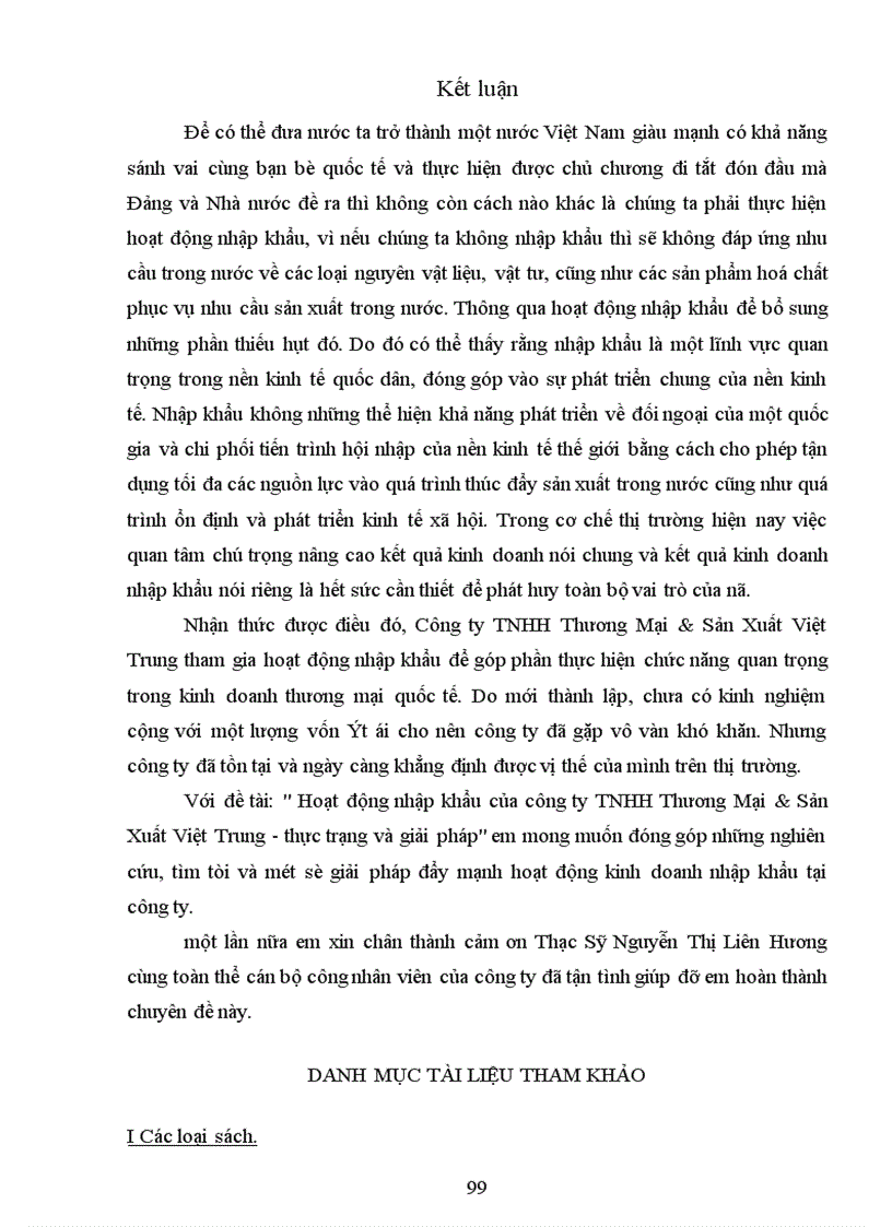 image for page Hoạt động nhập khẩu của Công ty TNHH Thương Mại Sản Xuất Việt Trung thực trạng và giải pháp 1