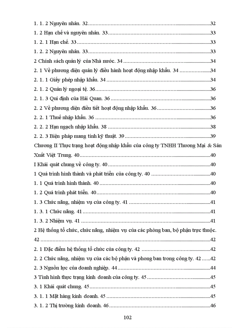 image for page Hoạt động nhập khẩu của Công ty TNHH Thương Mại Sản Xuất Việt Trung thực trạng và giải pháp 1