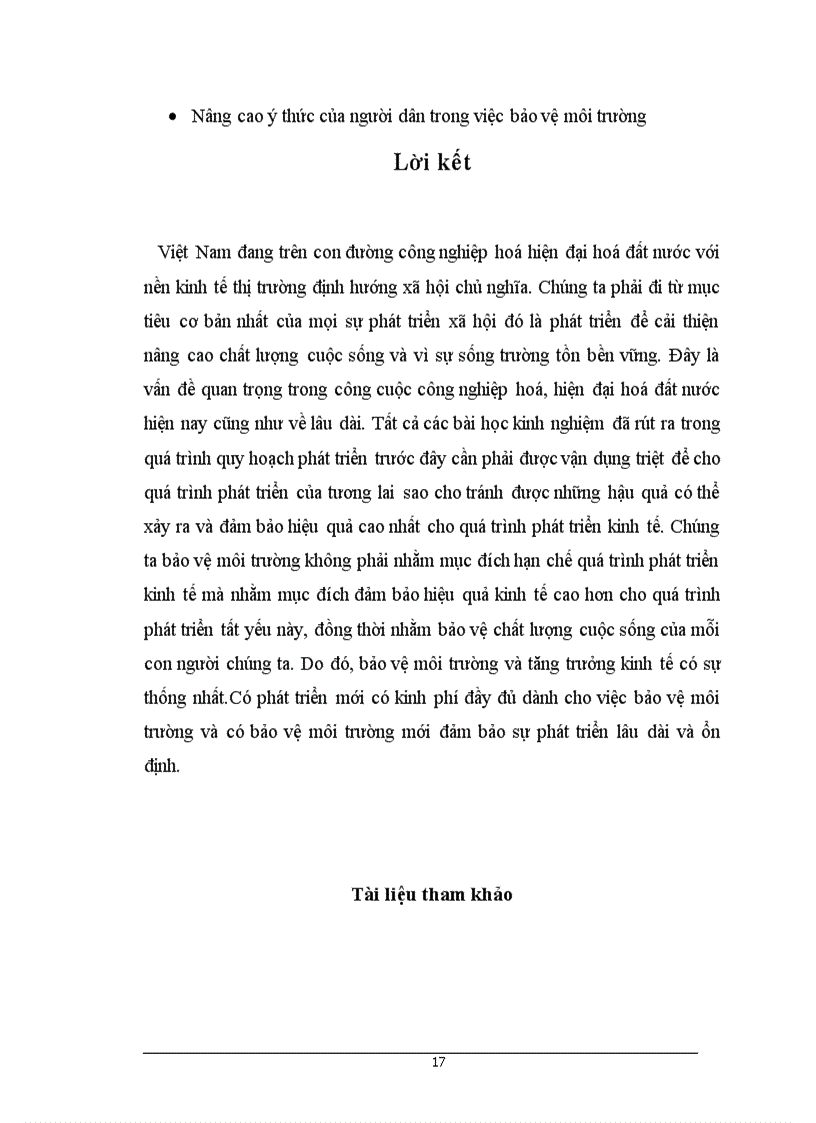 image for page Mối liên hệ giữa tăng trưởng kinh tế và bảo vệ môi trường ở Việt Nam 1