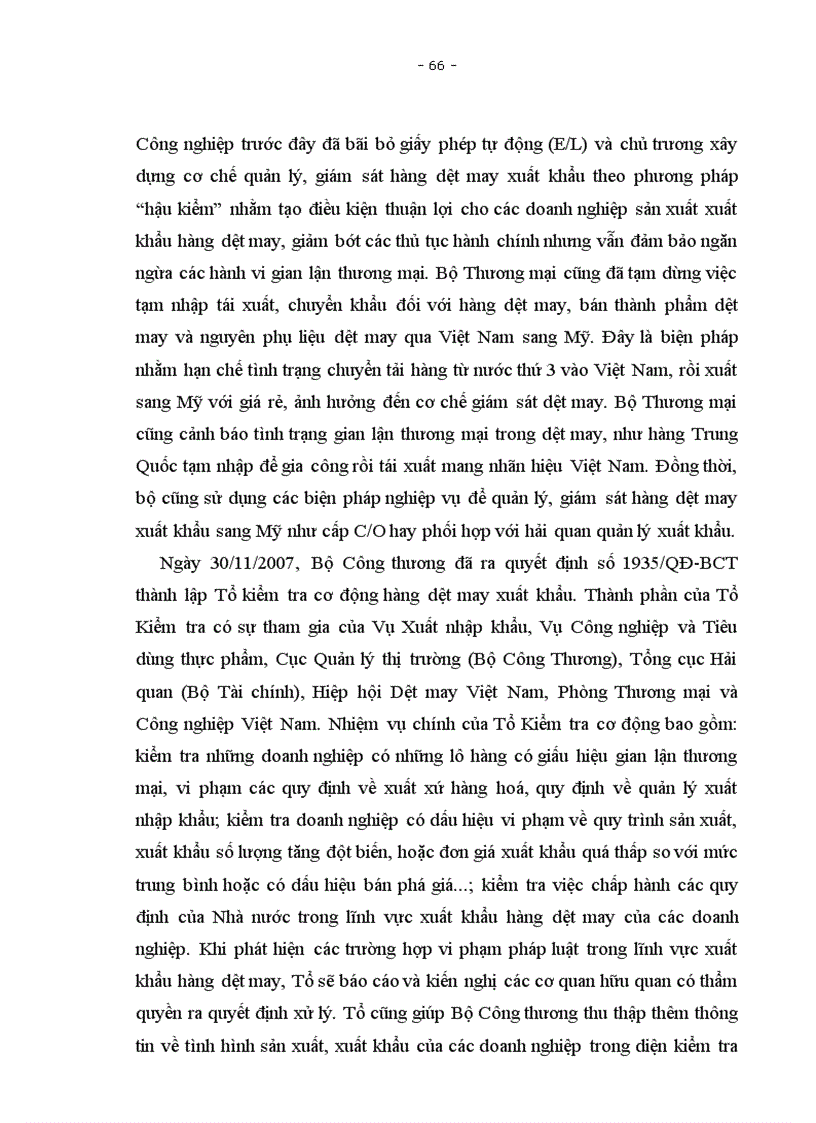 image for page Rào cản thương mại của Mỹ đối với hàng dệt may Việt Nam Thực trạng và giải pháp