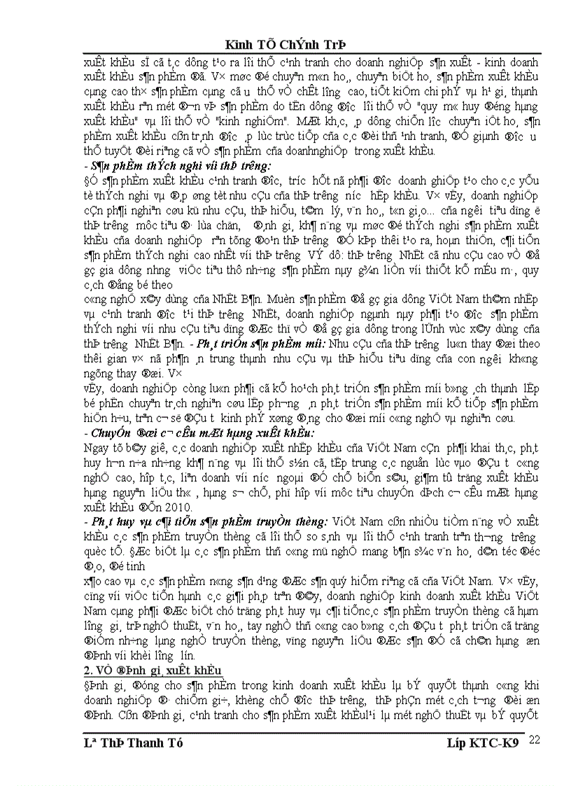 image for page Một số giải pháp nhằm nâng cao khả năng cạnh tranh hàng hoá của các doanh nghiệp Việt Nam trong tiến trình hội nhập quốc tế 1