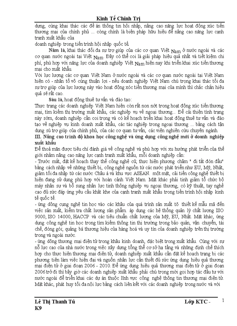 image for page Một số giải pháp nhằm nâng cao khả năng cạnh tranh hàng hoá của các doanh nghiệp Việt Nam trong tiến trình hội nhập quốc tế 1