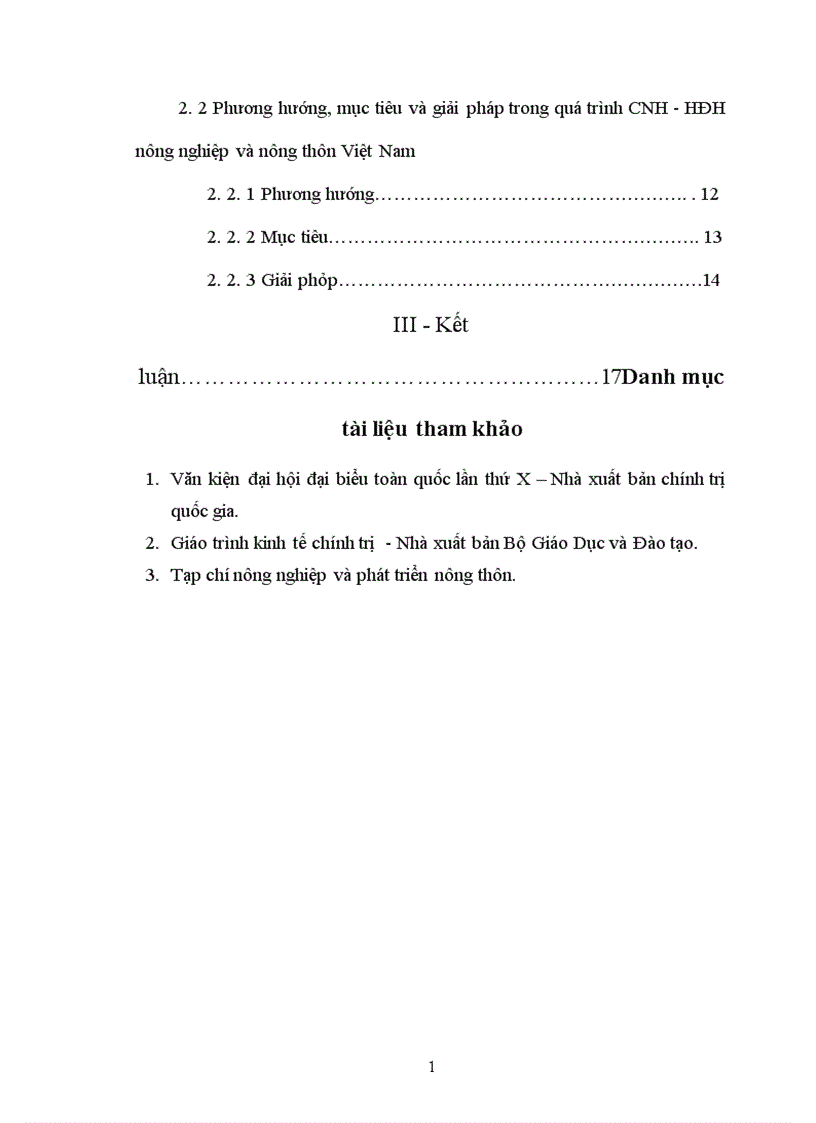 image for page Quá trình công nghiệp hoá hiện đại hoá nông nghiệp và nông thôn ở nước ta 1