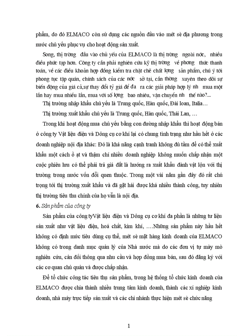 image for page tình hình sản xuất kinh doanh ở công ty Vật liệu điện và Dụng cụ cơ khí