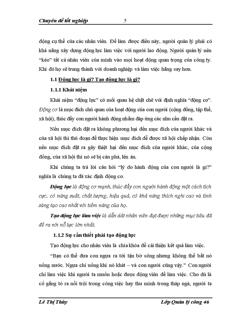 image for page Một số giải pháp nâng cao động lực làm việc cho người lao động tại Cổ phần Đầu tư và xây lắp Trường An Đề tài 1