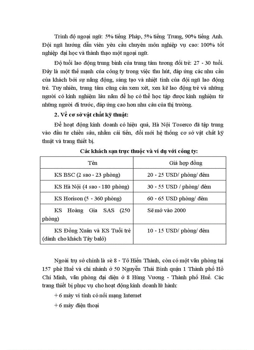 image for page Báo cáo thực tập tổng hợp tại công ty du lịch dịch vụ Hà Nội 1