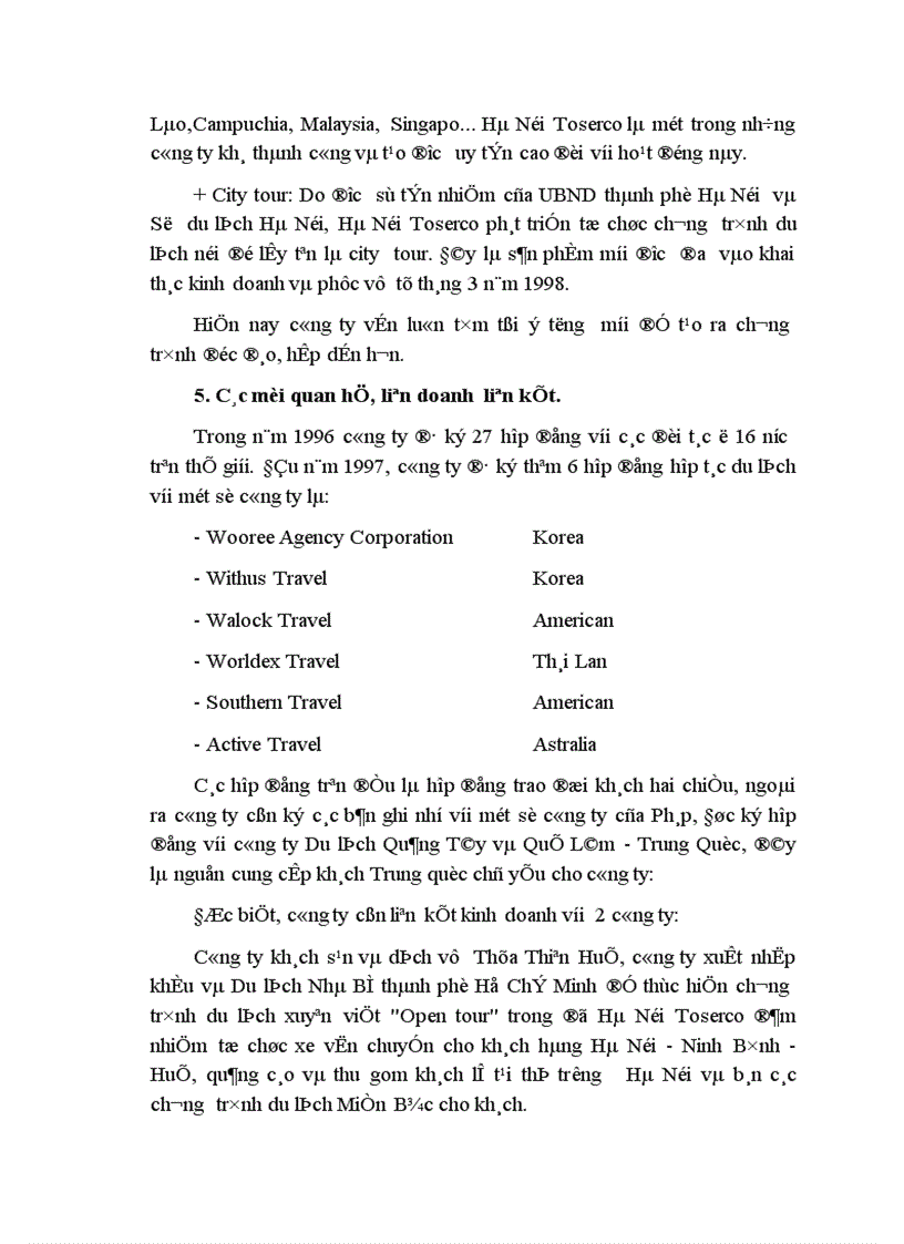 image for page Báo cáo thực tập tổng hợp tại công ty du lịch dịch vụ Hà Nội 1