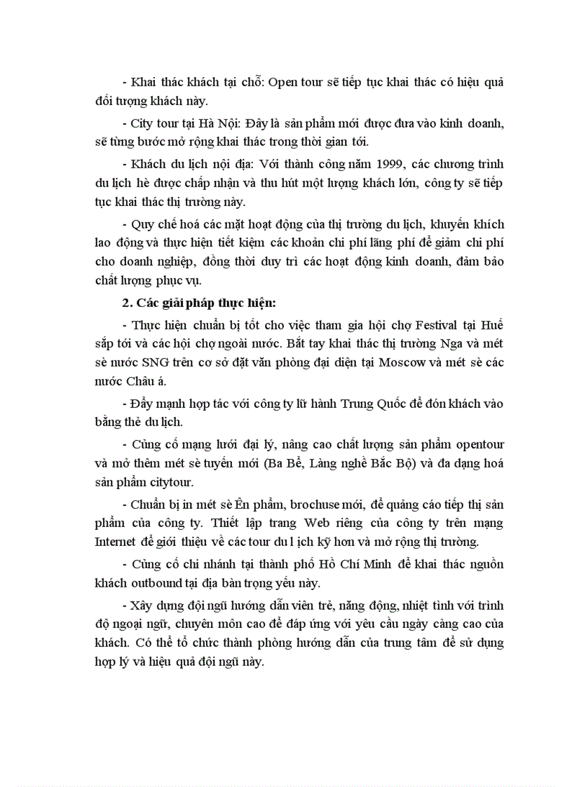 image for page Báo cáo thực tập tổng hợp tại công ty du lịch dịch vụ Hà Nội 1