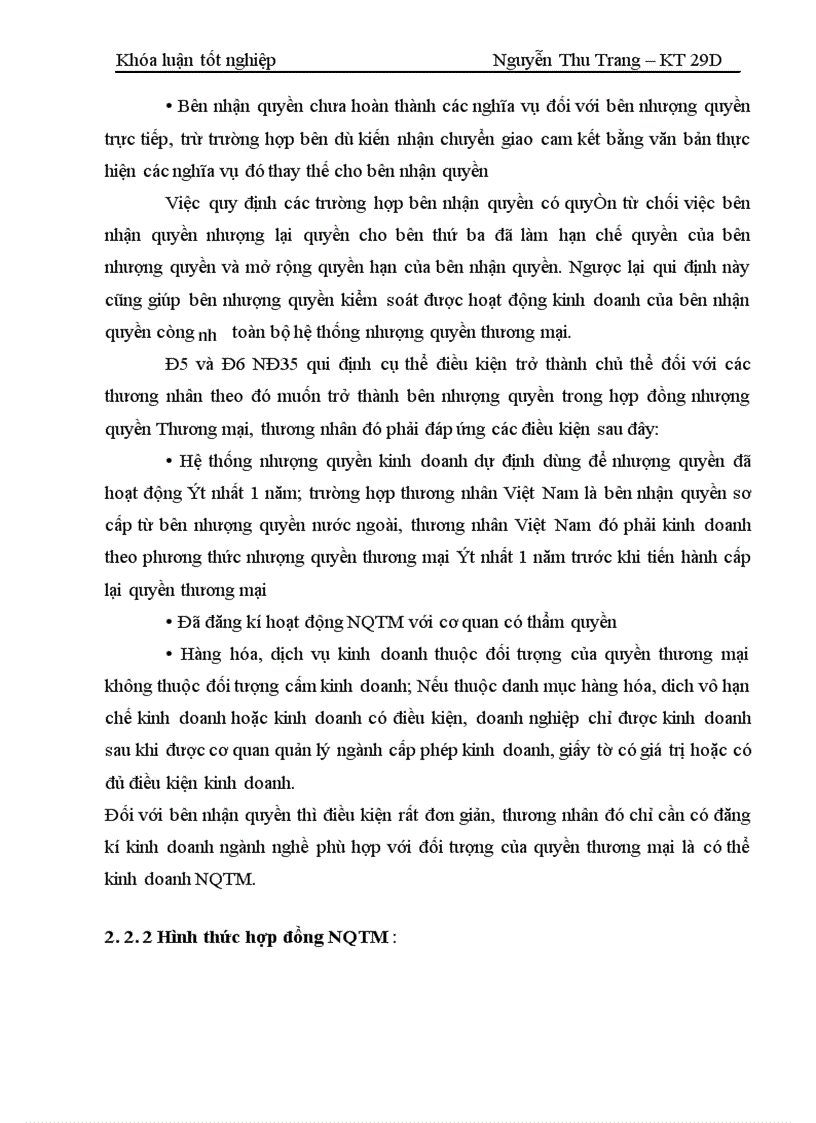 image for page Một số vấn đề lý luận và thực tiễn về hợp đồng nhượng quyền thương mại ở Việt Nam 1
