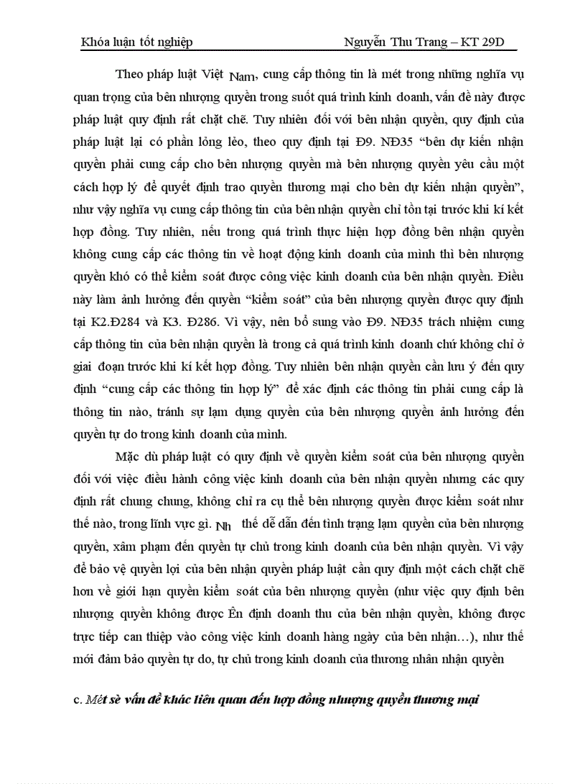 image for page Một số vấn đề lý luận và thực tiễn về hợp đồng nhượng quyền thương mại ở Việt Nam 1