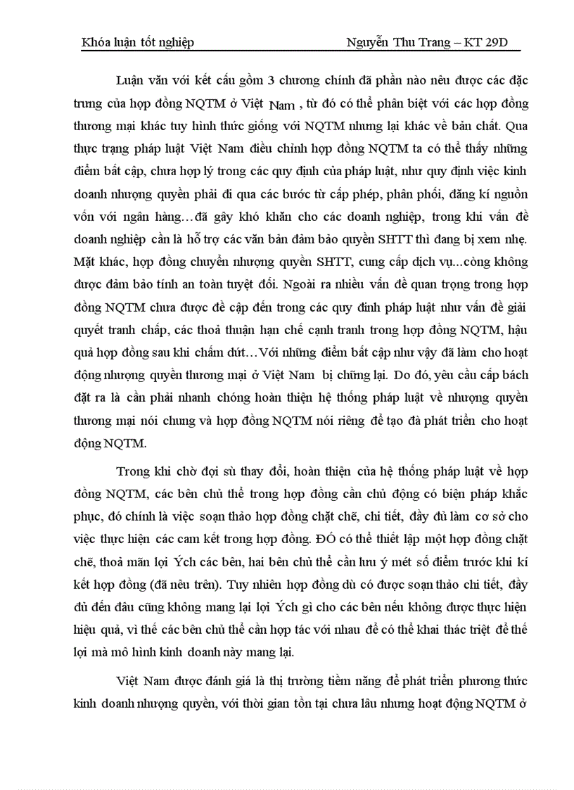 image for page Một số vấn đề lý luận và thực tiễn về hợp đồng nhượng quyền thương mại ở Việt Nam 1