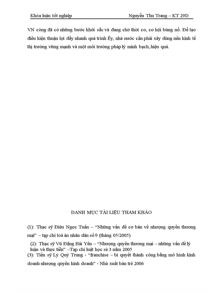 image for page Một số vấn đề lý luận và thực tiễn về hợp đồng nhượng quyền thương mại ở Việt Nam 1