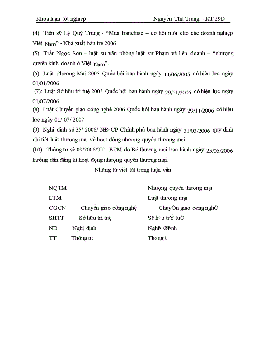 image for page Một số vấn đề lý luận và thực tiễn về hợp đồng nhượng quyền thương mại ở Việt Nam 1