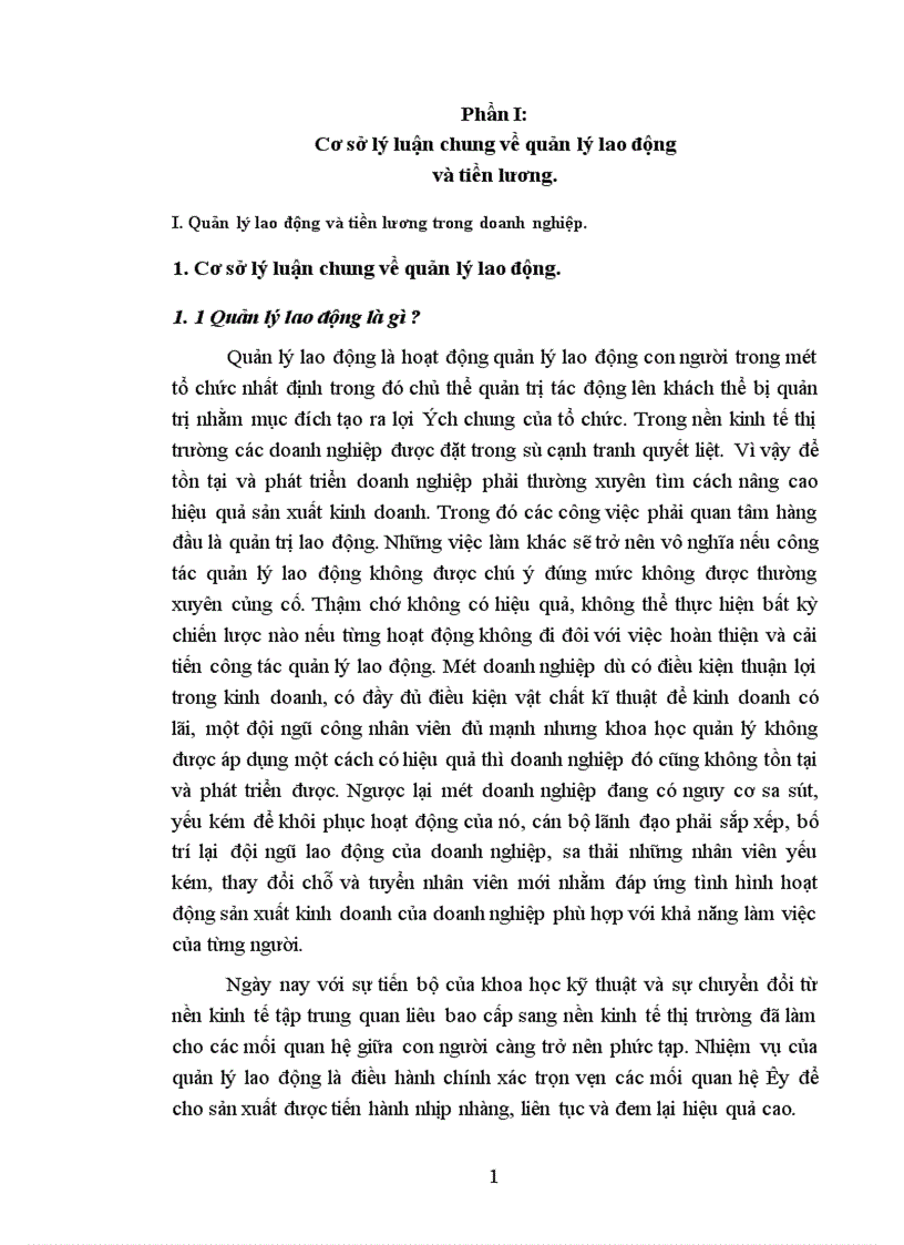 image for page Tổ chức quản lý sử dụng lao động và tiền lương trong công ty Dệt May Hà Nội 1